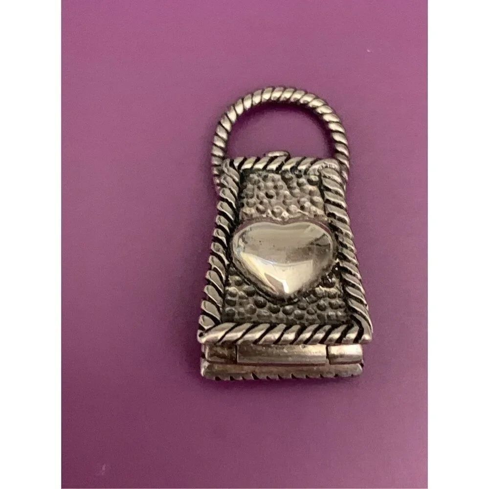 .925 Purse with Heart #vintage #purse collectors